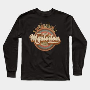 Tshirt Music Designs Vintage Retro - Mastodon Band Long Sleeve T-Shirt